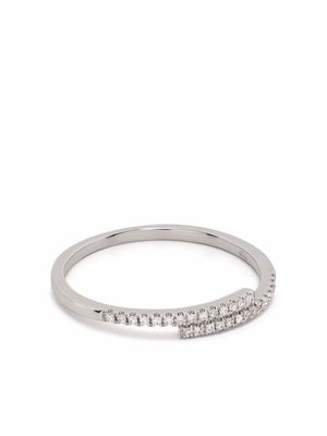 Djula 18kt white gold You and Me diamond ring - Silver