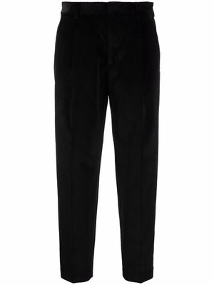 Woolrich corduroy-detail tapered trousers - Black