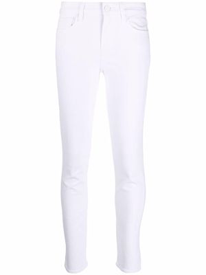 PAIGE slim-fit mid-rise jeans - White