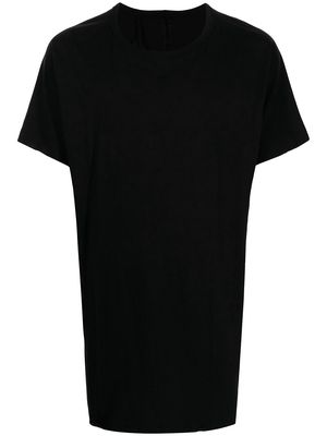 Boris Bidjan Saberi tape-detail cotton T-shirt - Black