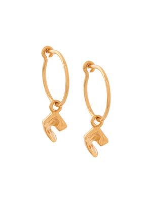 Coup De Coeur vortex hoop earrings - Gold
