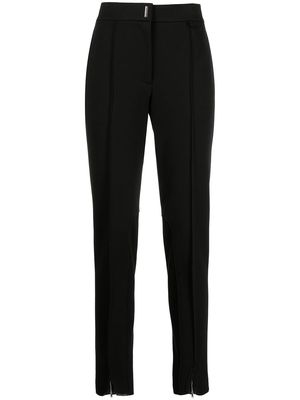 Givenchy logo-plaque skinny-cut trousers - Black