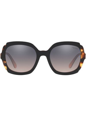 Prada Eyewear tortoiseshell detail sunglasses - Black