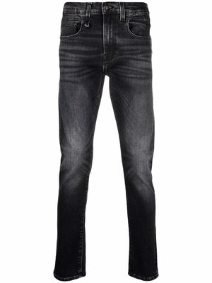 R13 skinny-cut washed jeans - Black