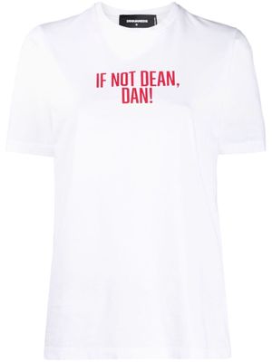 Dsquared2 slogan-print short-sleeve T-shirt - White
