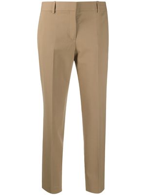 Theory cropped tailored trousers - Brown
