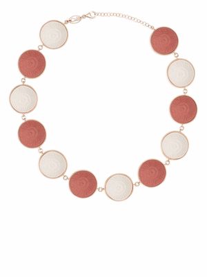 Cameo & Beyond Rosa disk necklace - Pink