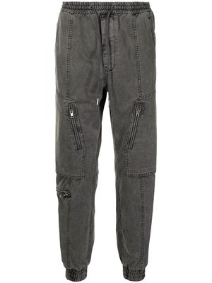 Juun.J panelled drawstring trousers - Grey