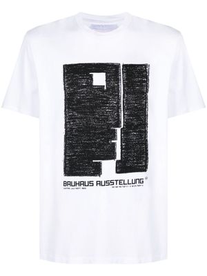 Neil Barrett Bauhaus graphic-print T-shirt - White