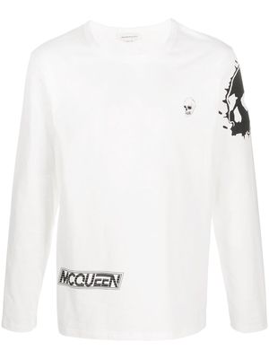 Alexander McQueen graphic skull print T-shirt - White