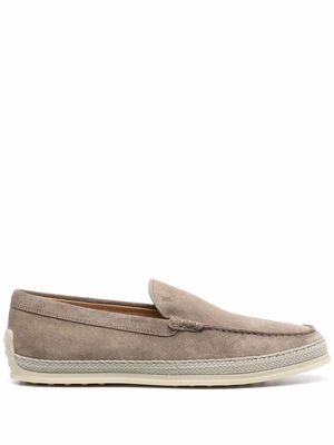 Tod's round-toe slip-on loafers - Neutrals
