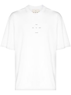 Song For The Mute logo print crew neck T-shirt - White
