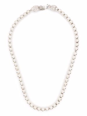 Emanuele Bicocchi beaded chain necklace - Silver
