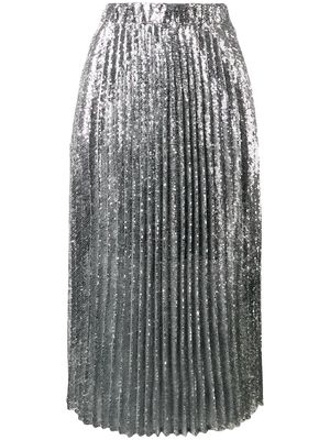 Philosophy Di Lorenzo Serafini sequinned pleated skirt - Silver