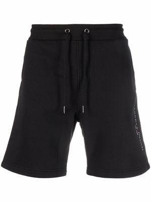Tommy Hilfiger drawstring-waist cotton-blend track shorts - Black