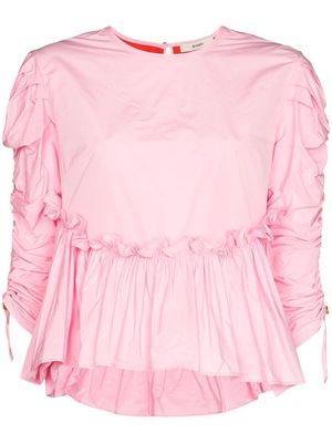 Brøgger Gusta ruffle-detail blouse - Pink