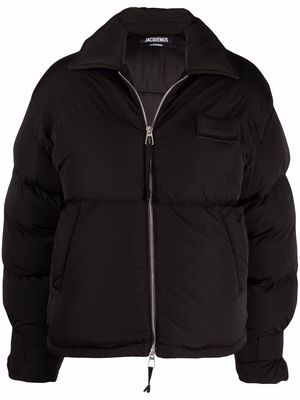 Jacquemus long-sleeve padded jacket - Black