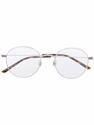 Gucci Eyewear Oval round-frame glasses - Silver