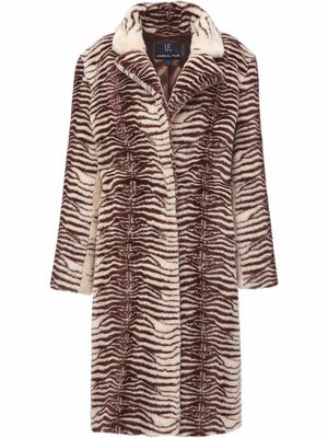 Unreal Fur Savannah tiger-print coat - Brown