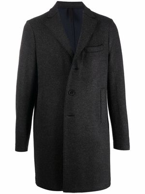 Harris Wharf London single-breasted coat - 180 ANTHRACITE