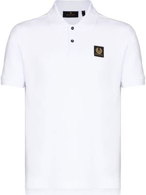 Belstaff logo patch polo shirt - White