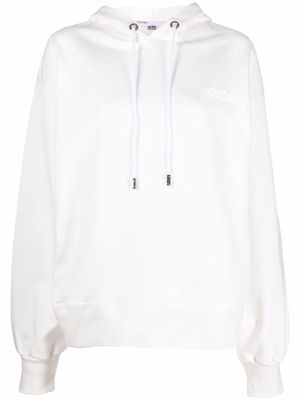 Gcds logo patch hoodie - White