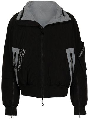 Mostly Heard Rarely Seen reversible padded jacket - Black