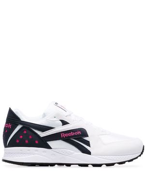 Reebok Pyro blue and pink detail sneakers - White