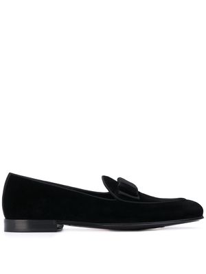 Dolce & Gabbana bow tie loafers - Black