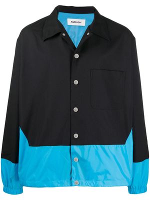 AMBUSH two-tone buttoned jacket - Black