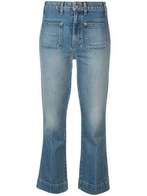 KHAITE patch pockets jeans - Blue