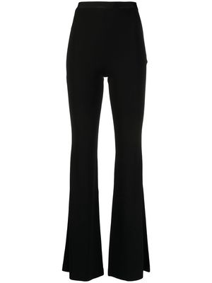 Herve L. Leroux jersey flared trousers - Black