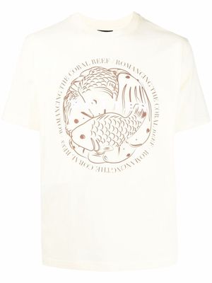 Botter graphic-print organic cotton T-shirt - Yellow