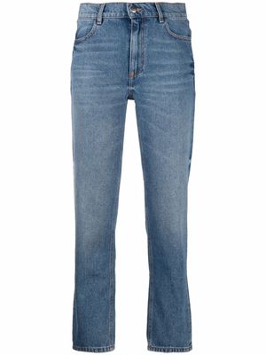 Roseanna high-rise cropped jeans - Green