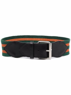 Philosophy Di Lorenzo Serafini striped buckled belt - Green