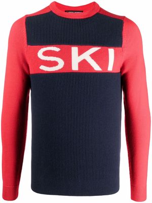 Perfect Moment Ski rib-panelled jumper - Red
