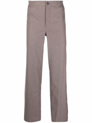 Theory straight elastic-waist trousers - Grey