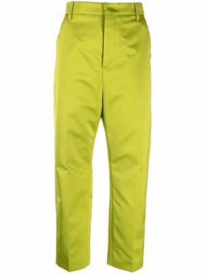 Nº21 cropped straight-leg tailored trousers - Green