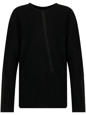Isaac Sellam Experience tape-detail wool sweatshirt - Black