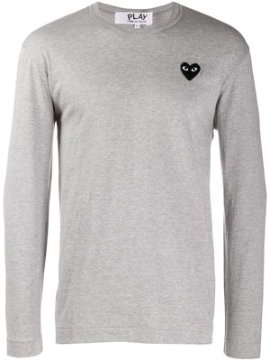 Comme Des Garçons Play chest logo sweater - Grey