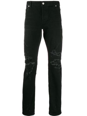 Balmain ripped slim jeans - Black