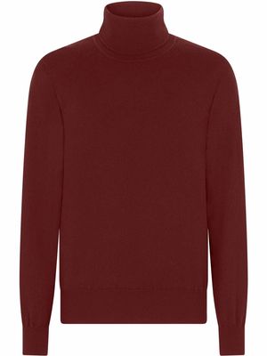 Dolce & Gabbana roll-neck cashmere jumper - Red