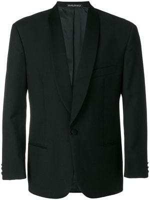Emanuel Ungaro Pre-Owned structured shoulder suit jacket - Black
