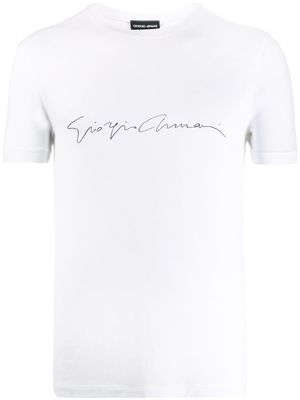 Giorgio Armani branded T-shirt - White