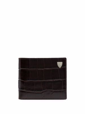 Aspinal Of London bi-fold leather wallet - Brown
