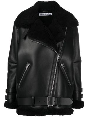 Acne Studios oversized aviator coat - Black