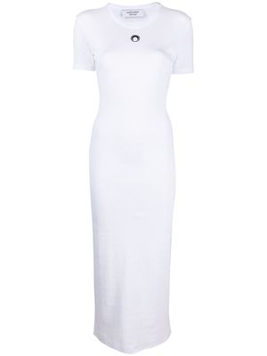 Marine Serre Cocoon T-shirt maxi dress - White