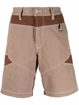 Jacquemus Le short de Nîmes multi-panel shorts - Brown