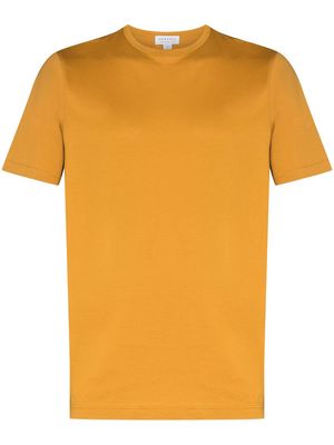 Sunspel crew-neck cotton T-shirt - Yellow