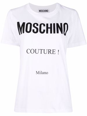 Moschino logo-print crew-neck T-shirt - White
